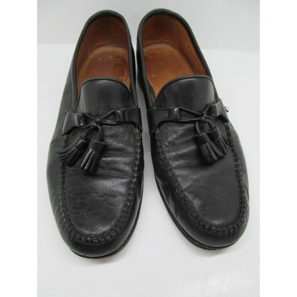 Allen Edmonds Urbino Mens Black Leather Tassel Loafers Size US 10 B